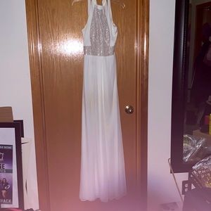 White Long Formal Dress